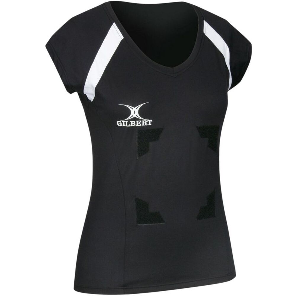Gilbert Womens/Ladies Helix Slim Rugby Shirt / Black
